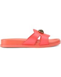Kurt Geiger - Satin Cut-Out Chelsea Slides - Lyst