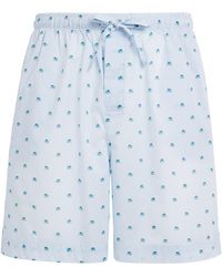 Derek Rose - Cotton Elephant Print Ledbury Lounge Shorts - Lyst