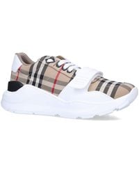 Burberry - New Regis Vintage Check Canvas Trainers - Lyst