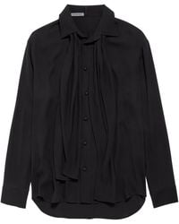 Balenciaga - Silk Scarf Shirt - Lyst