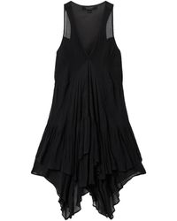 AllSaints - Gretel Asymmetric Tiered Midi Dress - Lyst