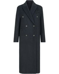 Brunello Cucinelli - Cashmere Double-Breasted Overcoat - Lyst