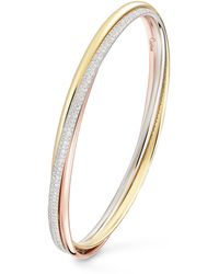 Cartier - Small, Rose, And Diamond Trinity Bracelet - Lyst