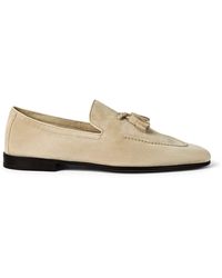 Brunello Cucinelli - Suede Tassel Loafers - Lyst