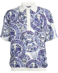 Camilla - Silk Printed Polo Shirt - Lyst