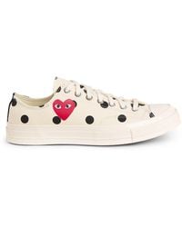COMME DES GARÇONS PLAY - X Converse Polka Dot Heart Chuck Taylor All Star '70 Low-Top Sneakers - Lyst