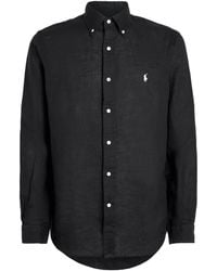 Polo Ralph Lauren - Linen Custom-Fit Polo Pony Shirt - Lyst