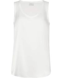 Brunello Cucinelli - Stretch-Silk Satin Reversible Tank Top - Lyst