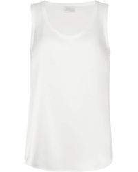 Brunello Cucinelli - Stretch-Silk Satin Reversible Tank Top - Lyst