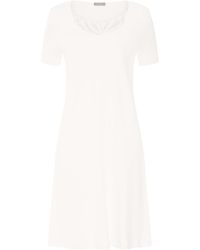 Hanro - Cotton Short-Sleeve Rosaria Nightdress - Lyst