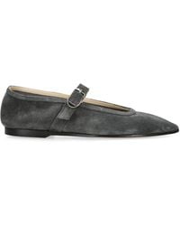 Le Monde Beryl - Suede Mary Jane Ballet Flats - Lyst