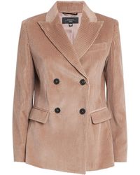 Weekend by Maxmara - Corduroy Double-Breasted Blazer - Lyst
