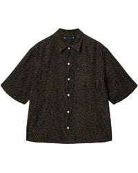 AllSaints - Organic Cotton-Linen Leopardo Shirt - Lyst