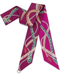 BVLGARI - Silk Serpenti 75 Skinny Scarf - Lyst