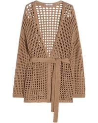 Max Mara - Cotton Open-Knit Cardigan - Lyst