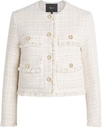 Maje - Tweed Cropped Jacket - Lyst