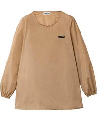 Miu Miu - Technical Fabric Mini Dress - Lyst