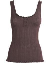Claudie Pierlot - Pointelle Knit Tank Top - Lyst