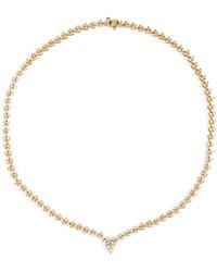 Jacquie Aiche - Yellow Gold And Diamond Tennis Necklace - Lyst