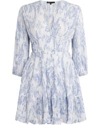 Maje - Pleated Mini Dress - Lyst