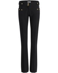 Balmain - Wool Gabardine Trousers - Lyst