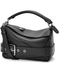 Loewe - Small Leather Puzzle Biker Top-Handle Bag - Lyst