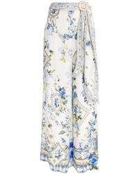 CAMILLA - Scarf Belt Wide-Leg Trousers - Lyst
