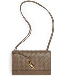 Bottega Veneta - Leather Intrecciato Andiamo Shoulder Bag - Lyst