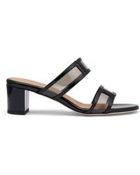 Malone Souliers - Leather And Pvc Loulou Heeled Mules 45 - Lyst