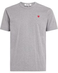 COMME DES GARÇONS PLAY - Cotton Mini Heart Logo T-Shirt - Lyst