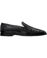 AllSaints - Leather Jules Stitch Loafers - Lyst