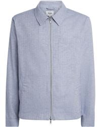 Wax London - Cotton-Linen Herringbone Eldon Jacket - Lyst