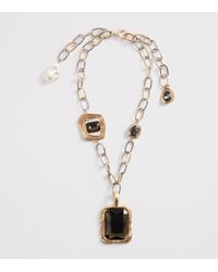 Weekend by Maxmara - Crystal Pendant Necklace - Lyst