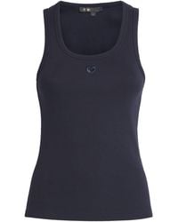 Maje - Stretch-Cotton Logo Tank Top - Lyst