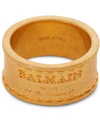 Balmain - Signature Tubular Ring - Lyst