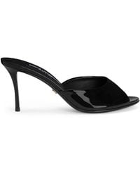 Dolce & Gabbana - Patent Leather Keira Mules 75 - Lyst