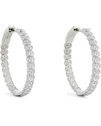 Anita Ko - And Diamond Luna Hoop Earrings - Lyst