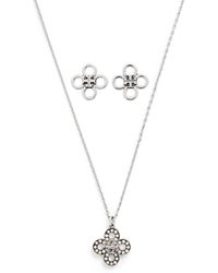 Tory Burch - Kira Clover Necklace And Earrings Set - Lyst