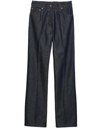 Prada - Raw Denim Straight Jeans - Lyst