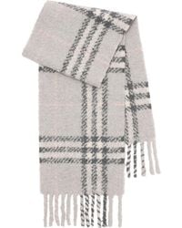 Burberry - Alpaca-Wool Bouclé Check Scarf - Lyst