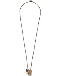 M. Cohen Yellow Gold And Sterling Silver Multi-tag Necklace - Metallic