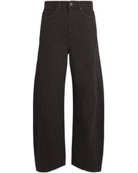 ME+EM - Leopard Engineered Barrel Jeans - Lyst
