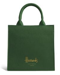 Harrods - Small Cotton Logo Tote Bag - Lyst