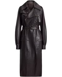 Ralph Lauren - Bailey Lambskin Trench Coat - Lyst