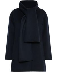 Max Mara - Virgin Wool Scarf Coat - Lyst