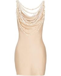 Balmain - Silk Shell Mini Dress - Lyst