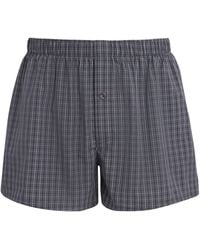 Hanro - Cotton Check Fancy Woven Boxers - Lyst