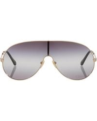 Chloé - Metal Aly Shield Sunglasses - Lyst