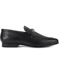 Kurt Geiger - Grained Leather Alton Loafers - Lyst
