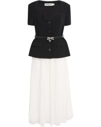 Self-Portrait - Chiffon Midi Dress - Lyst